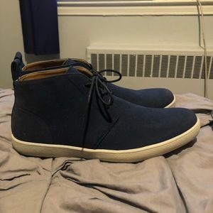Blue suede Chukkas